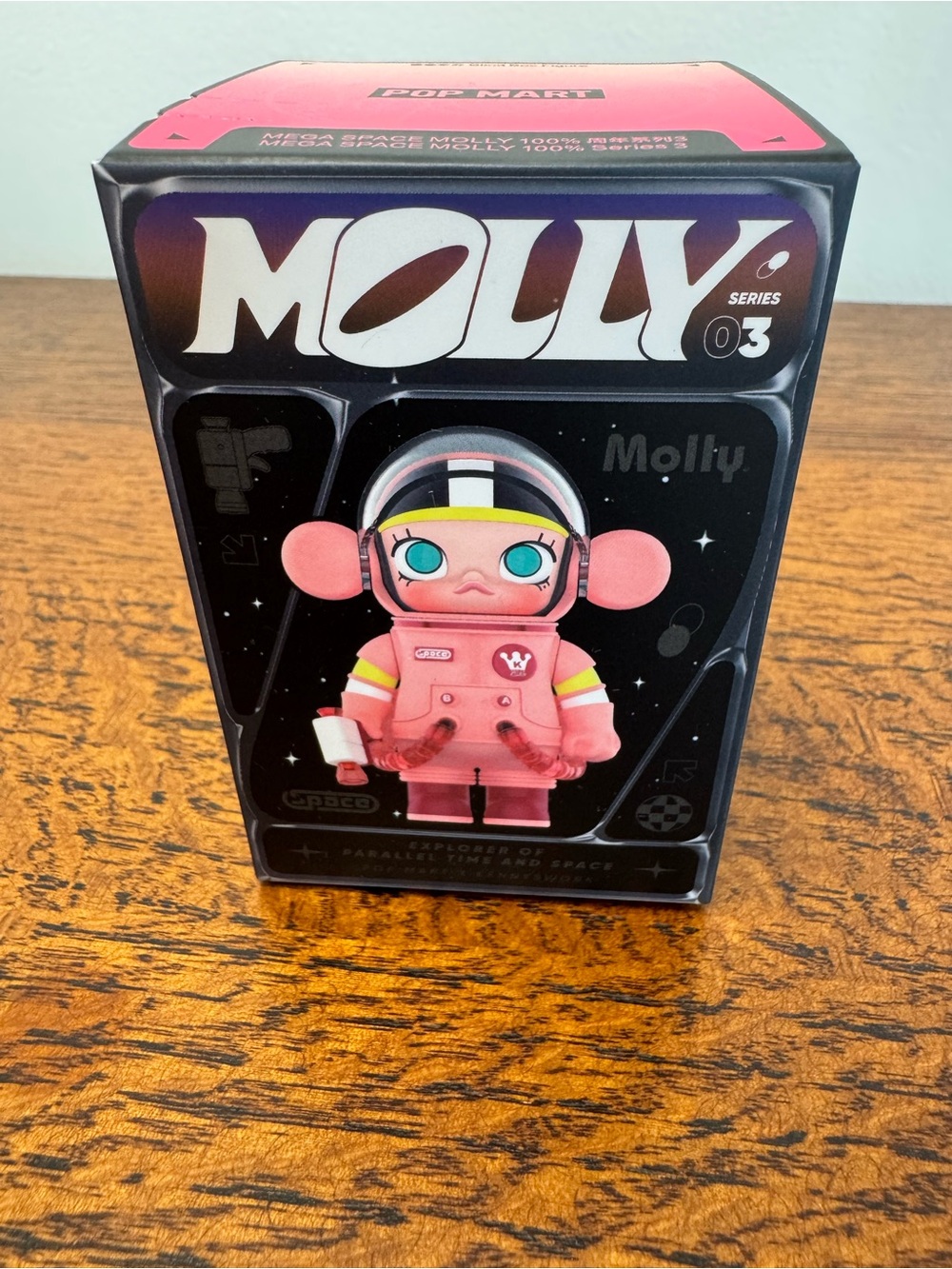 Pop Mart Mega Space Molly 100% Series 3 Peach 2016-Confirmed Open Box Sealed Bag
